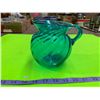 Image 1 : Blue Swirl Glass Pitcher