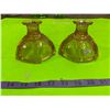 Image 1 : Depression Glass Candle Holders  ( Oyster & Pearl)