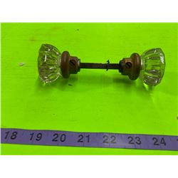 Glass Doornob Set