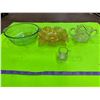 Image 1 : Lot Carnival Glass  Bowl & FireKing Bowl & Misc.