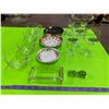 Image 1 : Lot Wine Glasses Plates Etc.