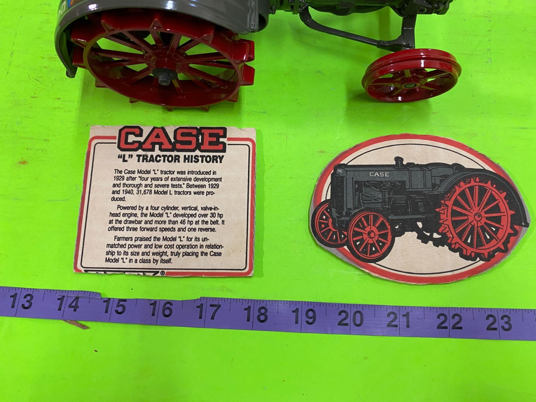 CASE Steel Wheel Toy Tractor "L" Series