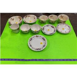 2 Lots Wedgewood China Cups & Saucers & Bowls