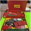 Image 1 : Meccano #7 Original Box 2 Rows Meccano Pieces