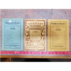 3 Western teacher 1933, 1934, 1937