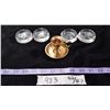 Image 1 : Lot Glass Castors & Candle Holder