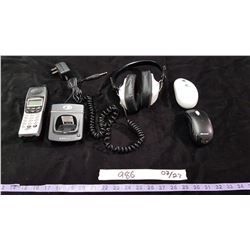 Lot Vintage Headphones & Misc. Electronics