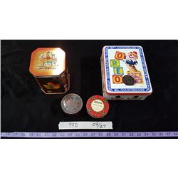 Lot Vintage Tins