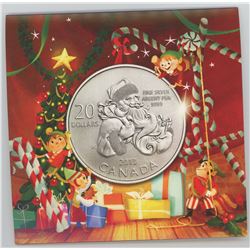 2013 $20.00 Santa 99.99% Silver