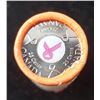 Image 3 : Roll of 2006 Coloured Breast Cancer Quarters in Mint Roll