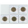 1093  Lot of 5 Loonies  1 Parks Canada 1 Grey Cup 1 Terry Fox