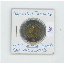 1917 Toonie Uncirculated Glow in the Dark