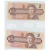 2 - $2 Bills 1986 & 2 - $1 Bills 1973 …see more