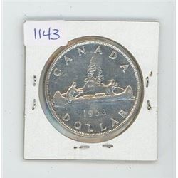 1953 Canadian $1 Coin