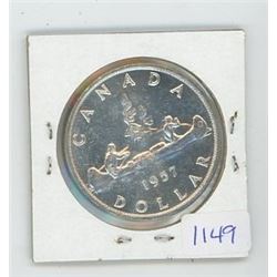 1957 Canadian $1 Coin