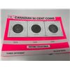 Image 1 : Canadian 50 Cents 1969, 1983, And 1987