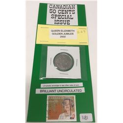 Special Issue Fifty Cents-2002-Honoring Queens Golden Jubilee