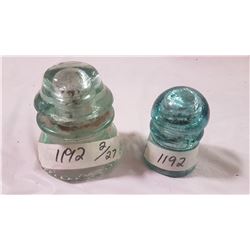 Lot of 2 Electrical Insulators