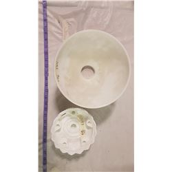 Glase Hanging Lampshade and Base