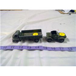 Dinky Army Truck (Missing 2 Wheels)
