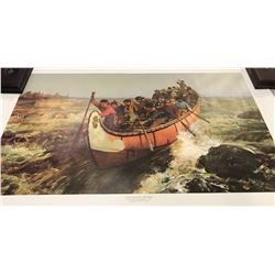 Canoe Shooting The Rapids 1879 By Frances Ann Hopkins