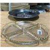 Image 5 : Divided Dish Tray + Serving Tray Silver Plated