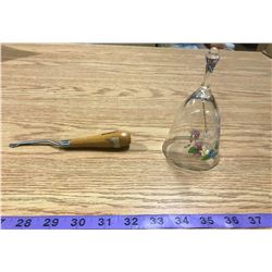 Bell + rug making hook