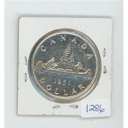 1951 Canadian $1 Coin