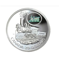 BOXED Transportation Hologram Series - Train $20 Can. Coin