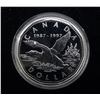 Image 1 : 1997 10th Anniversary Silver Proof Loon Dollar