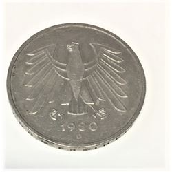 1980 5 Deutsche Mark
