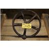 Image 1 : Very Old 14" Cast Steering Wheel