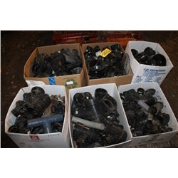 Plastic Plumbing Fittings (6 Boxes)