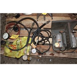 Hydraulic Guages, Hoses, Spark Plug Cleaner