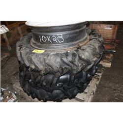 3 Tires, 2 Rims, 10x28