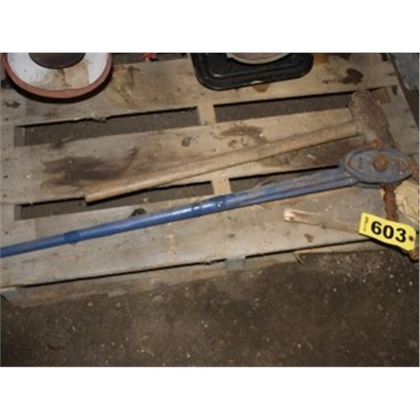 Chain Wrench, Sledge Hammer