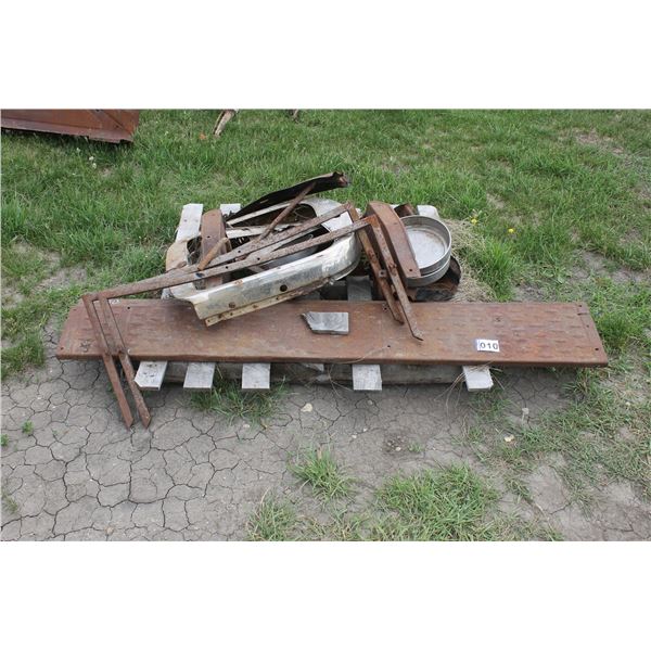 RUNNING BOARDS; RADIATOR SHELL; WINDOW FRAMES