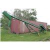 Image 3 : ANTIQUE JOHN DEERE CHAIN GRAIN ELEVATOR ON CART C/W HITCH