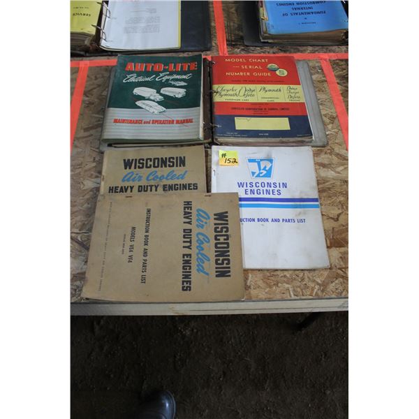 CHRYSLER SERIAL NUMBER GUIDE; WISCONSIN PARTS BOOKS