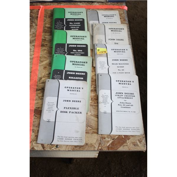 JOHN DEERE OPERATORS MANUALS