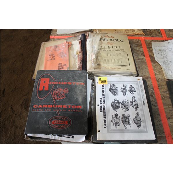 FORD ENGINE REPAIR MANUAL; ROCHESTER CARBURATOR PARTS & SERVICE CATALOG