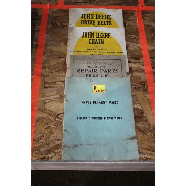 JOHN DEERE PARTS LIST