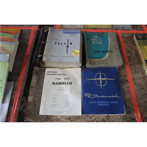 FORD-LINCOLN 1961-62-63 SERVICE SHOP MANUALS