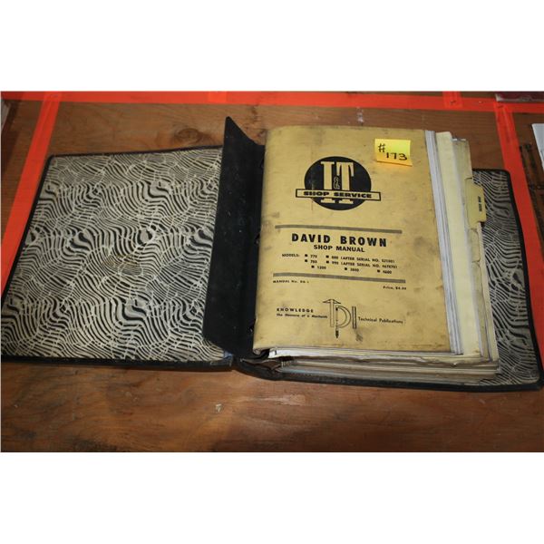 IT JOHN DEERE-DAVID BROWN SHOP MANUAL