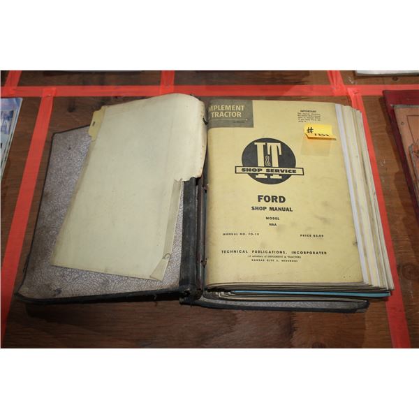 IT FORD; IHC TRACTOR SHOP MANUAL