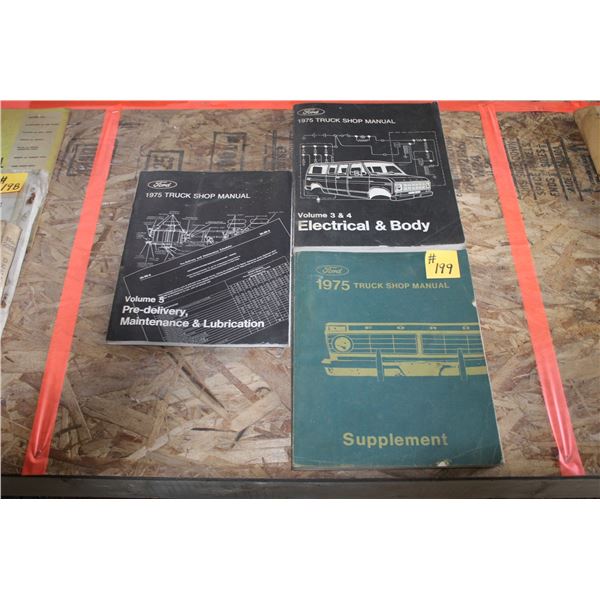 FORD 1975 SHOP MANUALS