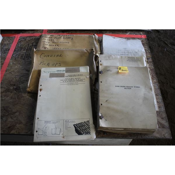 JOHN DEERE PARTS BOOKS