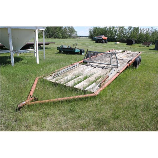 HOME BUILT TANDEM TRAILER FOR HAULING BALES