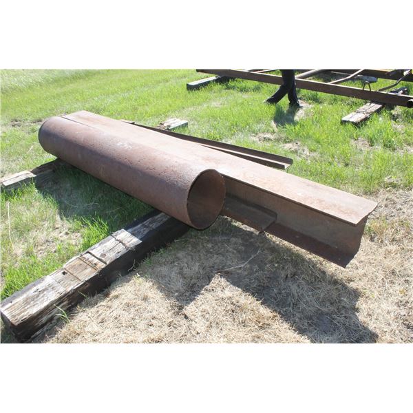 PIPE 16" X 7’; WIDE FLANGE H BEAM 12" X 12" X 11’; CHANNEL IRON 7" X 8’