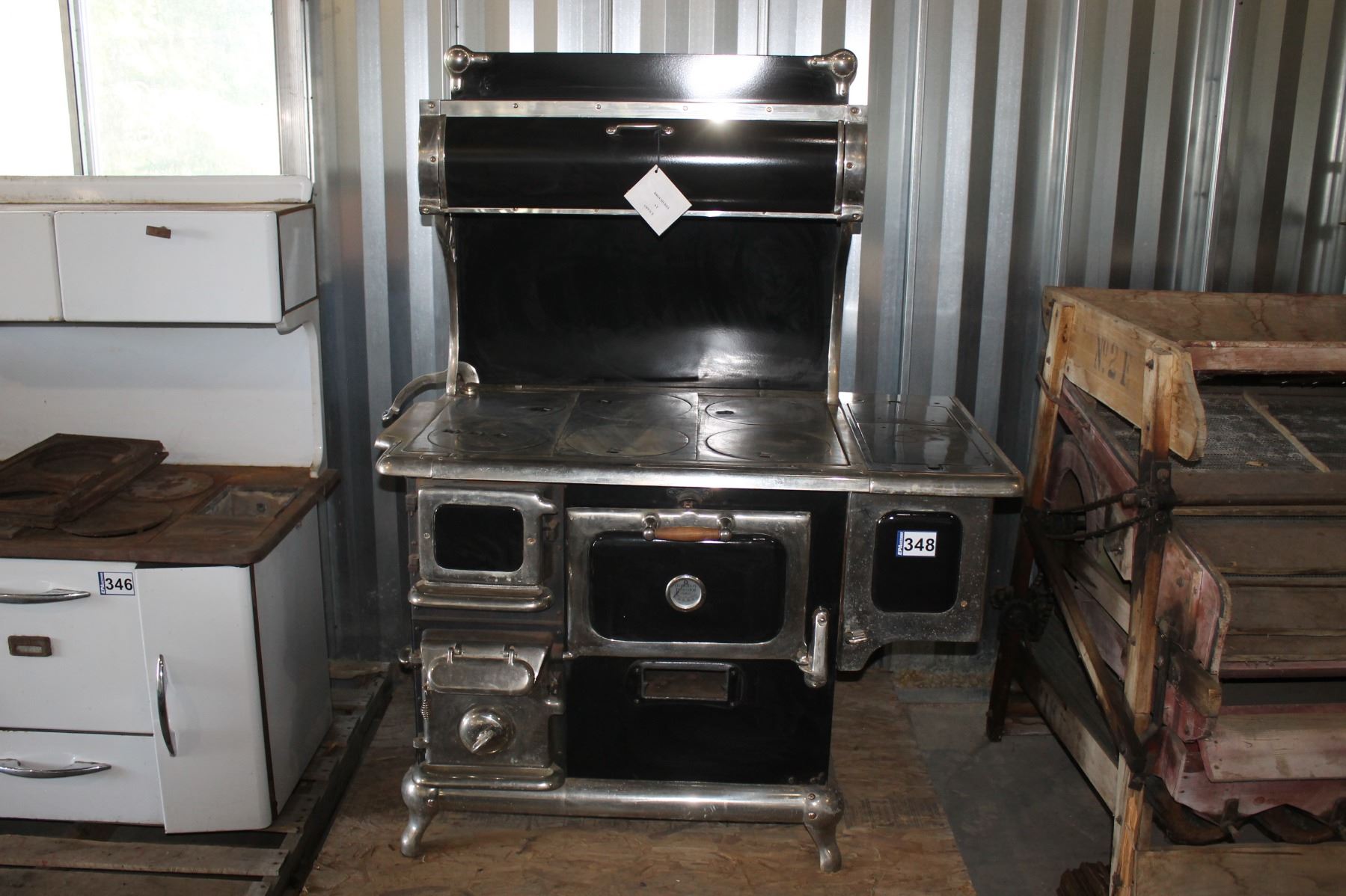 NEW ELMIRA STOVE WORKS ANTIQUE KITCHEN WOOD STOVE